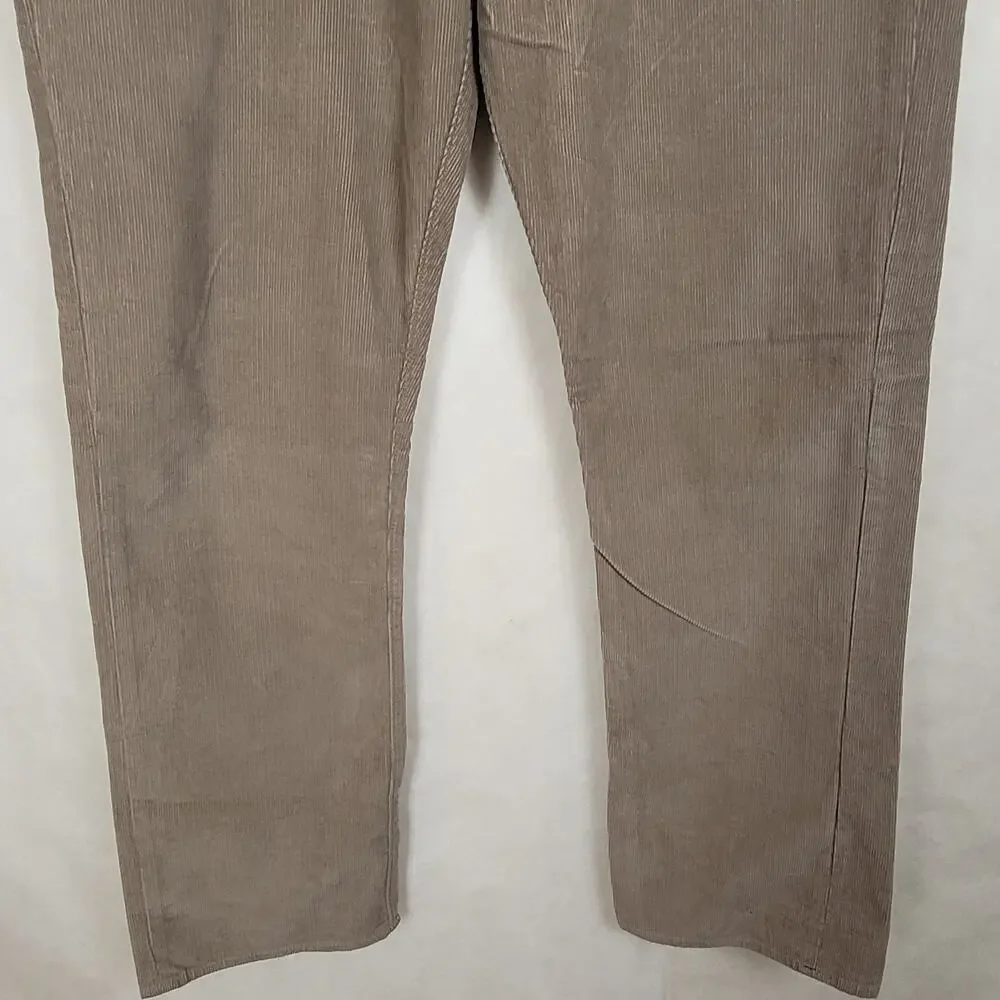 J.Crew Vintage Slim Straight tan corduroy pants size 34/32 Mens Preppy Classic